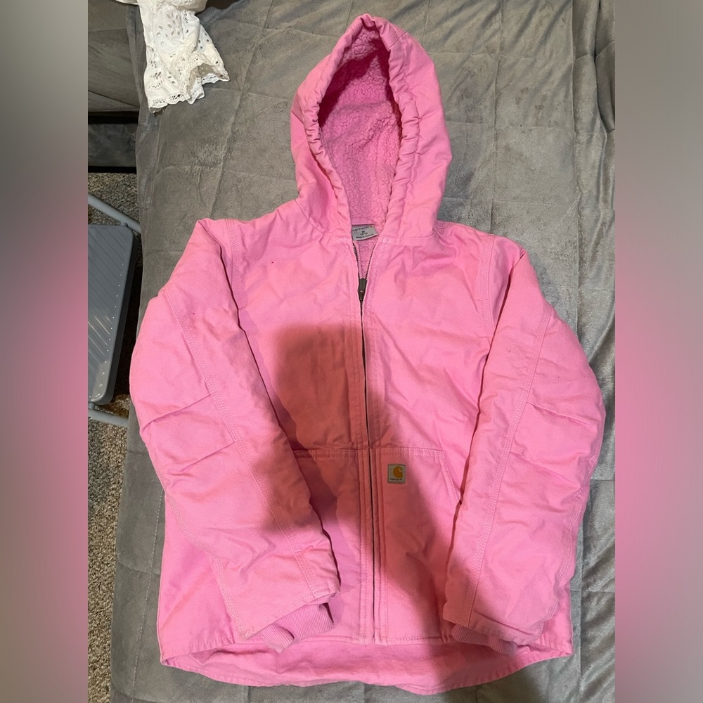 Carhartt Pink Jacket Coat Size M 10-12 Girls